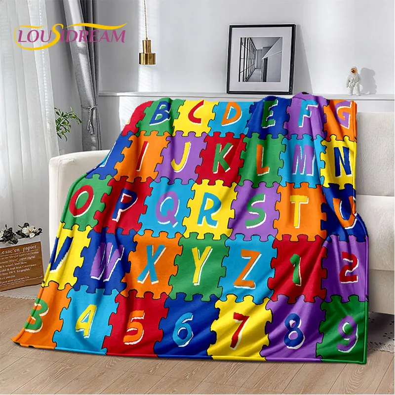 Koc z miękkiego pluszu z alfab – Abc Kids Early Education recenzja i cena